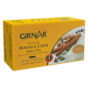 Girnar Masala Tea Premix with Sugar Masala Chai 10 sachets / 220 g