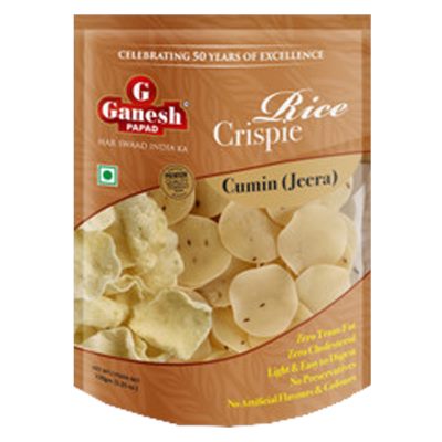 Ganesh Papad Rice Crispie Cumin Jeera Rice Papad 150 g